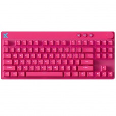 Teclado Magnético Gamer MCHOSE Mix 87 Rose Red, RGB, Hall Effect, Apollo Magnetic Switch, ANSI, Rosa, MC-Mix87-5