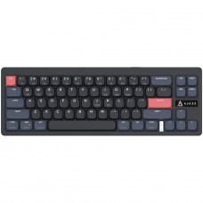 Teclado Mecânico Gamer Ajazz AKL680, Wireless/Bluetooth, 65%, ANSI, Switch Low-Profile, Azul e Preto