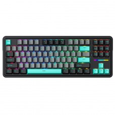 Teclado Mecânico Gamer Machenike KG87, RGB, TKL, ANSI, Switch Silver, Cinza, Preto e Verde, JJ02GC00J