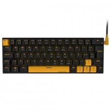 Teclado Mecânico Gamer PCYes Kuromori Voyager Edition, Switch Outemu Blue, 60%, ABNT2, Preto e Amarelo, KMVY60BL