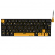 Teclado Mecânico Gamer PCYes Kuromori Voyager Edition, Switch Outemu Red, 60%, ABNT2, Preto e Amarelo, KMVY60RD