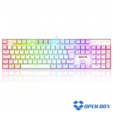 Teclado Mecânico Gamer Redragon Mitra, Switch Brown, ABNT2, RGB, White/Pink, K551WP-RGB (PT-BROWN) - Open Box SOMENTE MARCAS DE USO