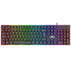 Teclado Mecânico Gamer Redragon Ratri, RGB, Switch Brown, ABNT2, Preto, K595RGB