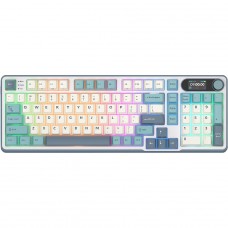 Teclado Mecânico Gamer Royal Kludge RK S98, Wireless/Bluetooth, RGB, Switch Brown, ANSI, Blackberry, RKS98-LC-BW-US-WL