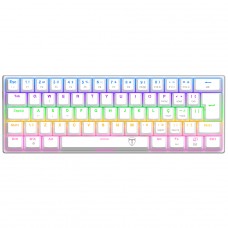 Teclado Mecânico Gamer T-Dagger Arena, Rainbow, Switch Brown, 60%, ABNT2, Branco, T-TGK321W-BR ABNT-2