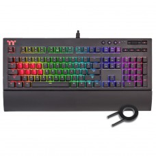 Teclado Mecânico Gamer Thermaltake Premium X1, RGB, Switch Cherry MX Blue, Preto, KB-TPX-BLBRPB-01
