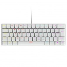 Teclado Mecânico Gamer Vinik Anihi, 60%, Switch Red, Rainbow, ABNT2, Branco, ANIHIWHRD