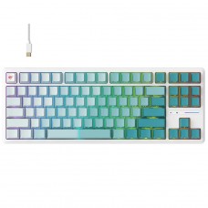 Teclado Mecânico Havit RGB, Switch Red, US, Branco/Azul, KB901L