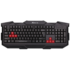 Teclado Membrana XTRIKE-ME KB-301, Inglês, Black/Red, KB301BK