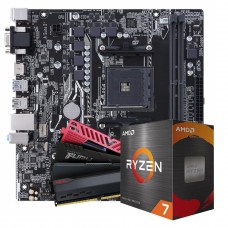 Kit Upgrade, AMD Ryzen 7 5700G + Placa Mãe A520 + 16GB DDR4