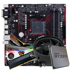 Kit Upgrade, Asus Prime B450M Gaming/BR + Ryzen 3 4300GE + Memória DDR4 16GB/3000MHz