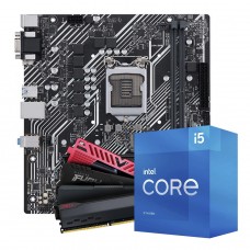 Kit Upgrade Intel Core i5 11400 + Placa Mãe H510 + 8GB DDR4