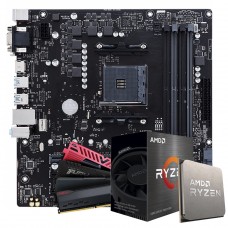 Kit Upgrade Ryzen 5 5500 + Placa Mãe B550 + 8GB DDR4
