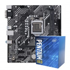 Kit Upgrade Intel Pentium Gold G6400 + Placa Mãe H510