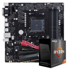 Kit Upgrade Ryzen 7 5800X3D + Placa Mãe B550 + 8GB DDR4