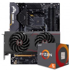Kit Upgrade Sapphire Pulse Radeon RX 6700 XT + AMD Ryzen 5 5600X + ASUS TUF Gaming X570-Plus