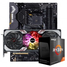 Kit Upgrade ASRock Radeon RX 6700 XT Phantom Gaming D OC + AMD Ryzen 7 5800X + ASUS TUF Gaming X570-Plus