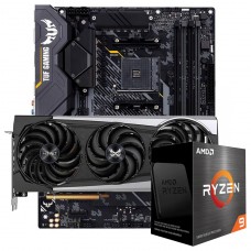 Kit Upgrade Sapphire Radeon RX 6700 XT + AMD Ryzen 9 5900X + ASUS TUF Gaming X570-Plus