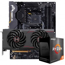 Kit Upgrade Sapphire Pulse Radeon RX 6700 XT + AMD Ryzen 9 5900X + ASUS TUF Gaming X570-Plus