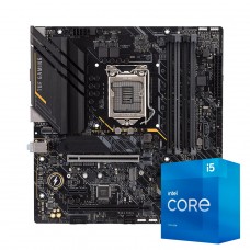 Kit Upgrade Placa Mãe Asus TUF Gaming B560M-E + Processador Intel Core i5 11400F 4.4GHz