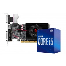Kit Upgrade Biostar NVIDIA GeForce GT 610 2GB + Processador Intel Core i5 10400F