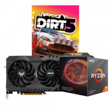 Kit Upgrade ASUS TUF Gaming Radeon RX 6800 XT + AMD Ryzen 7 3700X + Brinde Jogo Dirt 5