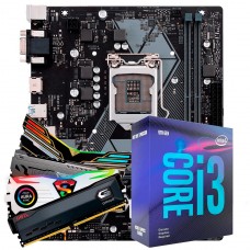 Kit Upgrade, Asus Prime H310M-E + Intel Core i3 9100F + 16GB DDR4