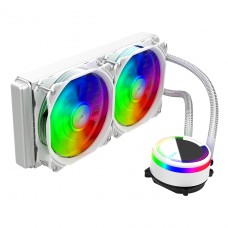 Water Cooler Alseye M240 White, 240mm, RGB, Intel-AMD