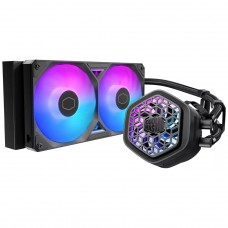 Water Cooler Cooler Master MasterLiquid 240 Atmos II VRM Fan, ARGB, 240mm, Intel-AMD, Preto, MLX-D24M-A25SZ-V1