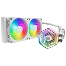Water Cooler Cooler Master MasterLiquid 240 Atmos White, ARGB, 240mm, Intel-AMD, Branco, MLX-D24M-A25PZ-RW