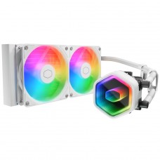 Water Cooler Cooler Master MasterLiquid 240 Core II, ARGB, 240mm, Intel-AMD, White, MLW-D24M-A18PA-RW