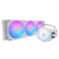 Water Cooler Cooler Master MasterLiquid 360 Atmos II LCD, ARGB, 360mm, Com Display, Intel-AMD, Branco, MLX-D36M-A25SZ-LW