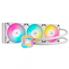 Water Cooler Corsair iCUE H150i Elite Capellix XT, RGB, 360mm, Intel-AMD, White, CW-9060073-WW