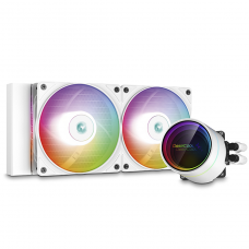 Water Cooler DeepCool Castle 240EX, LED A-RGB, 240mm, White, Intel-AMD, DP-GS-H12W-CSL240EX-AR-WH  