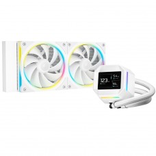 Water Cooler Deepcool LM240 WH, ARGB, 240mm, Display LCD IPS, Intel-AMD, Branco, R-LM240-WHDMMC-1