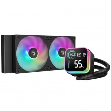 Water Cooler DeepCool LQ240, ARGB, 240mm, Com Display, Intel-AMD, Preto, R-LQ240-BKLSMW-G-1