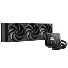 Water Cooler DeepCool Spartacus 360, 360mm, Display LCD IPS, Intel-AMD, Preto, R-SPT360-BKDSMP-G-1