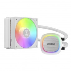 Water Cooler Gamdias Aura GL 120 V2, 120mm, ARGB, Intel/AMD, White