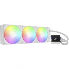 Water Cooler Gamdias Chione E4-420 WH, ARGB, 420mm, Display Digital, Intel-AMD, PWM, Branco