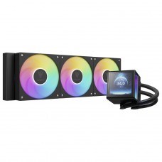 Water Cooler Gamdias Chione P5-360, RGB, 360mm, Display Digital, Intel-AMD, PWM, Preto