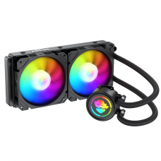 Water Cooler Gamer Ninja Spectro, ARGB, 240mm, Intel-AMD, Controladora, Black, GN-B240