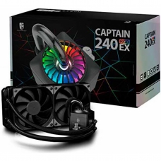 Water Cooler Gamer Storm Deepcool Captain 240 EX, RGB 240mm, Intel-AMD, DP-GS-H12L-CT240RGB