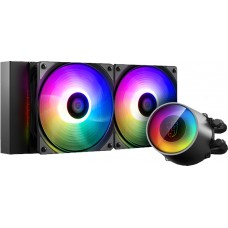 Water Cooler GamerStorm DeepCool Castle V2 RGB 240mm, Intel-AMD, DP-GS-H12AR-CSL240V2
