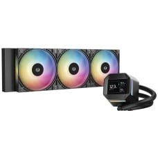 Water Cooler GamerStorm x Redragon LM360 RD, ARGB, 360mm, Display LCD IPS, Intel-AMD, Preto, R-LM360RD-BKAMMC-A-1