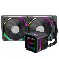 Water Cooler Kalkan Delta 240 ARGB, 240mm, Wireless, Intel-AMD, Preto, KLK00050