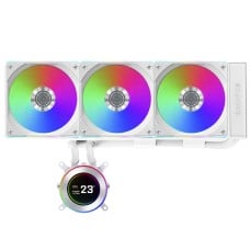 Water Cooler Lian Li Hydroshift II LCD-C 360CL, 360mm, RGB, Com Display IPS, Intel-AMD, Branco, GHS2LCD36RW