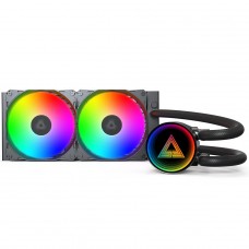 Water Cooler Montech LightFlow ARGB, 240mm, Intel-AMD, Preto