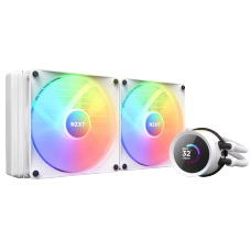 Water Cooler NZXT Kraken, 280mm, RGB, AIO LCD Display, Intel-AMD, White, RL-KR280-W1