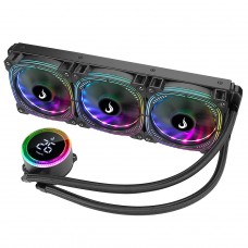 Water Cooler Rise Mode Aura Ice Black, ARGB, 360mm, Intel-AMD, Preto, RM-WAIB-06-ARGB