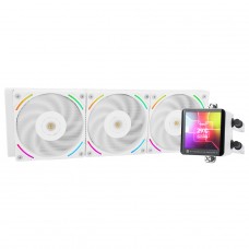 Water Cooler Thermalright Frozen Vision 360 V2 White, 360mm, ARGB, Display LCD, Intel/AMD, Branco